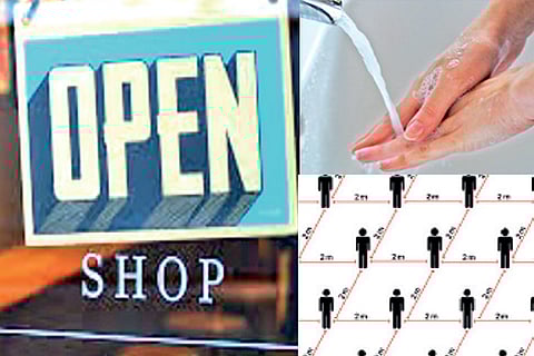 Open shop: You can eat and shop but follow rules