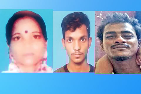 Koresha Begum and son Akram Ali; Makbul Ali