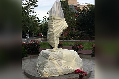 Mahatma Gandhi's statue defaced during US protests