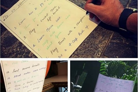 Sushant Singh Rajput's handwritten list of 50 dreams goes viral