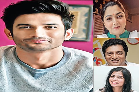 Bollywood actor Sushant Singh Rajput: Khushbu Sundar; Prakash Raj; Chinmayi