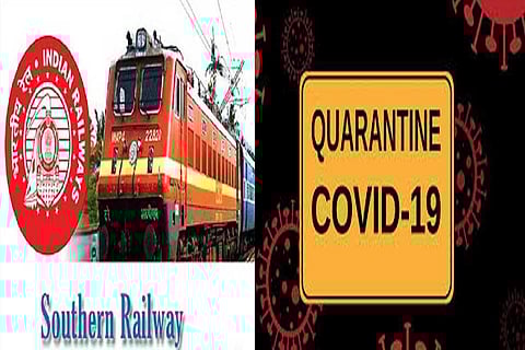 Southern railway staff coming to Tirupattur from Chennai asked to stay at work spot