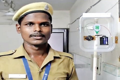 Bharath with his brainchild