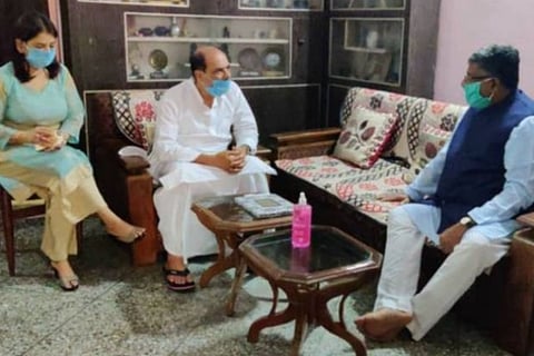 Prasad meets Sushant Singh's family, expresses grief