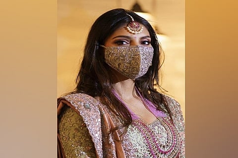 Miheeka flaunts designer mask at pre-wedding festivities