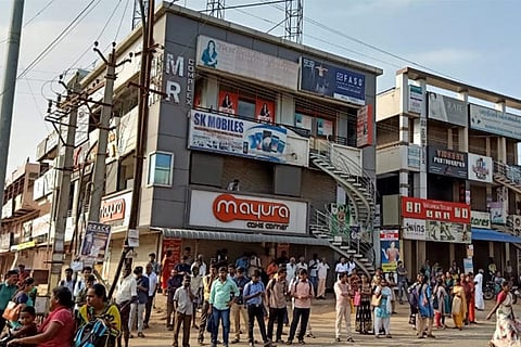 Shops and commercial buildings remained closed in some isolated areas in Coimbatore