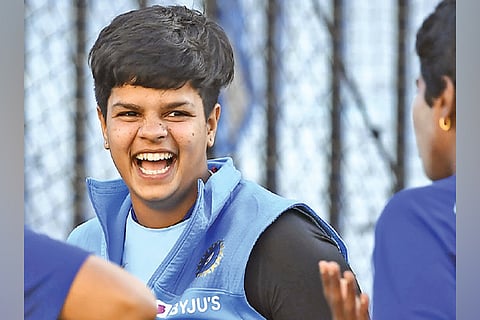 Over the top 50 times a day, coach on Shafali’s schedule