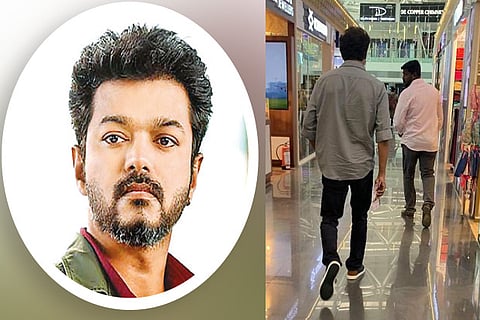 Vijay at the Chennai Airport