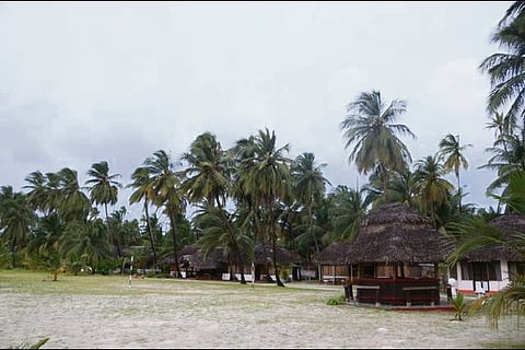 A general view of Lakshadweep islands