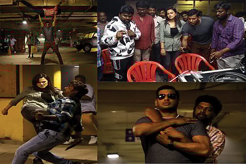 Vishal, Shraddha fight it out in a parking lot