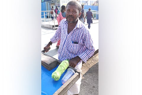 R Sholamalai (48), Fruit seller