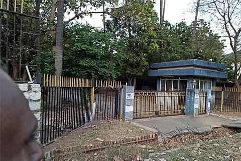 One of the closed units in the Industrial Estate