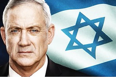Leader of Blue and White party, Benny Gantz (Image courtesy: Twitter)