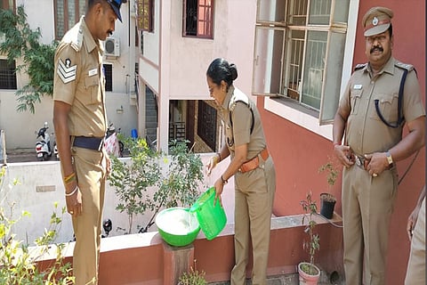 12 police stations in north Chennai have placed such bowls