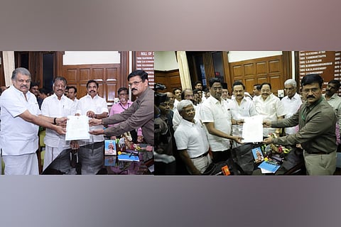 Image Courtesy: Twitter - @arivalayam and @OfficeOfOPS