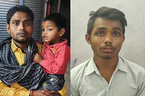 Athish with his father Radhisham; Shanikumar