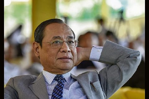 Ex-CJI Ranjan Gogoi takes oath as RS MP amid protests