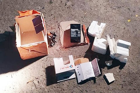 The fake bomb kept to check police alertness