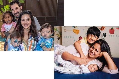 Bolly-moms Raveena, Sameera, Sunny talk childcare, lockdown