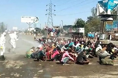 Screengrab from the video posted on twitter