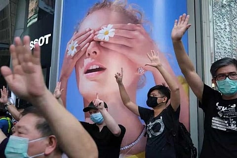 Anti-govt protests return to HK on Labour Day