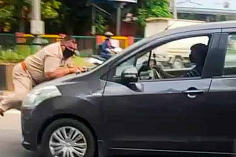 Lockdown violator drags cop on car bonnet in Punjab, booked for attempt to murder