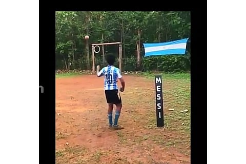 Kerala boy's Messi-esque free kick goes viral