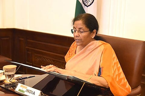 Union Finance Minister Nirmala Sitharaman (Image courtesy: IANS)