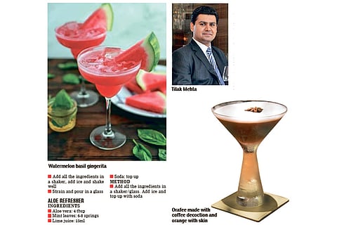 Refreshing mocktails made with natural coolants are a perfect way to beat the heat