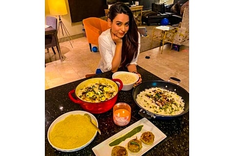 Soundarya Sharma prepares Eid delicacies in Los Angeles