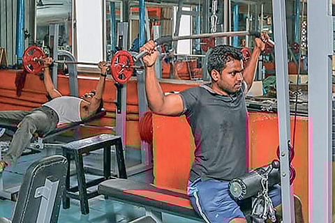 Fitness trainers rue that the odd jobs they now pursue don?t even fetch them enough to keep them in