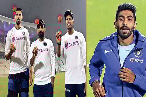 Ishant Sharma, Mohammed Shami, Umesh Yadav and Jasprit Bumrah