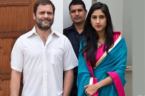 Rae Bareli MLA Aditi Singh with Rahul Gandhi