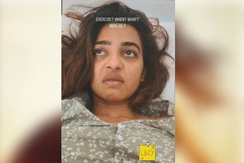 Radhika Apte's funny reaction to exercising