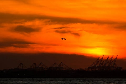 Air traffic declined by 75 percent or more in the first months of the pandemic.