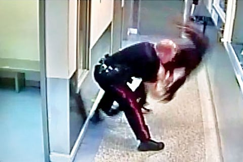 Old video from Canada shared as French cop’s assault