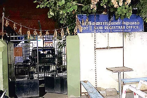 One of the offices that was raided