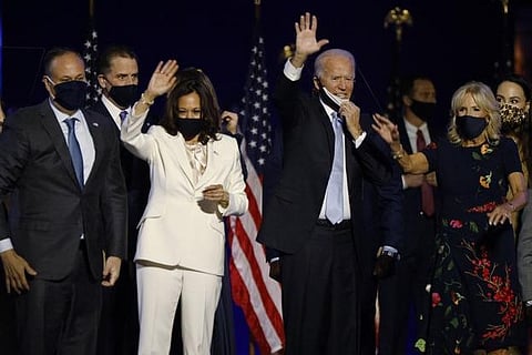 Kamala Harris and Joe Biden