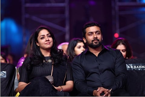 File photo: Jyothika and Suriya