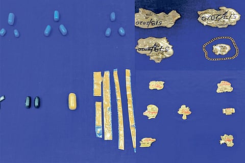 The gold hidden in face mask was in paste form