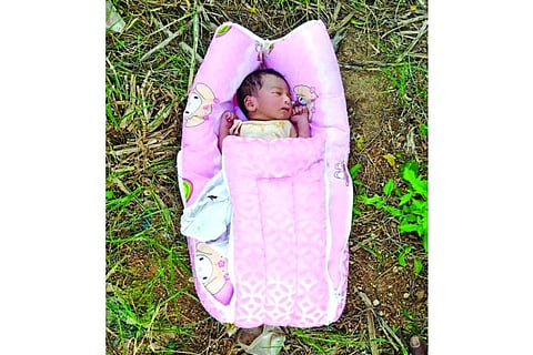 Infant found abandoned in cemetery