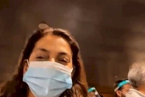 Juhi Chawla stranded at airport, hits out at AAI