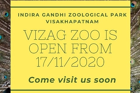 Visakhapatnam Zoo to reopen from Tuesday