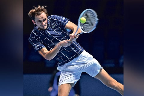 Daniil Medvedev hardly broke a sweat against Alexander Zverev