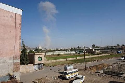 Saudi-led airstrikes hit Houthi camps in Yemen's capital