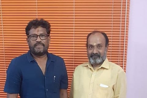 SK Krishnakanth on the right. Photo: Twitter