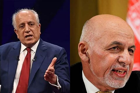 Ghani, Khalilzad, US General discuss Afghan peace