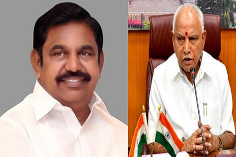 TN CM Edappadi K Palaniswami; Karnataka CM BS Yediyurappa