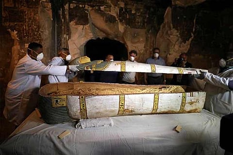 Egypt says another trove of ancient coffins found in Saqqara