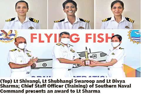 1st batch of 3 women Navy pilots ready for maritime reconnaissance on Dornier